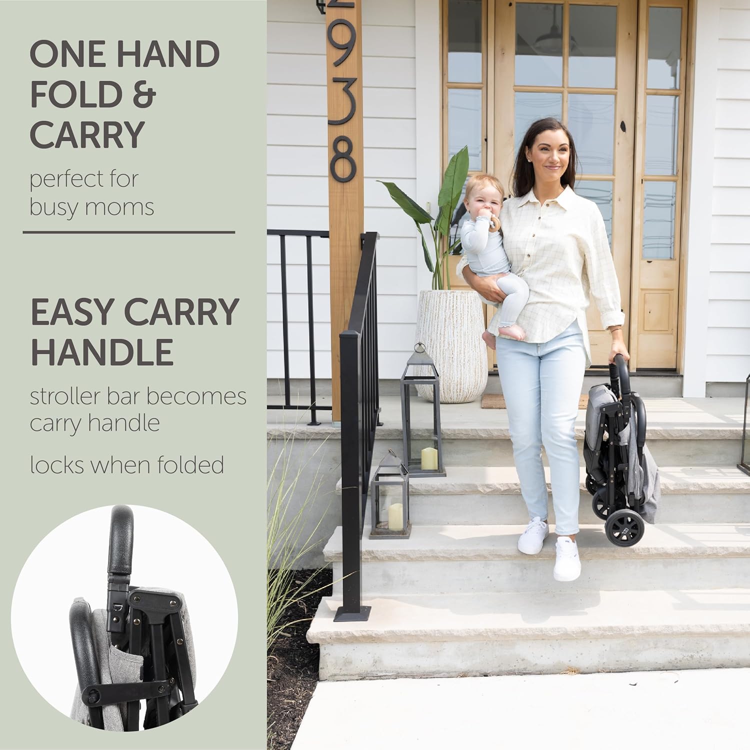 Lightweight Travel Stroller for Baby & Toddlers - Easy Fold & Compact Stroller with Canopy