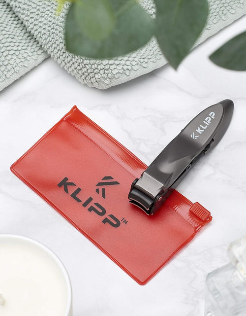 Load image into Gallery viewer, Nail Clippers for Men with Catcher, Sharp Heavy Duty Self-Collecting Nail Cutters with Ergonomic Lever
