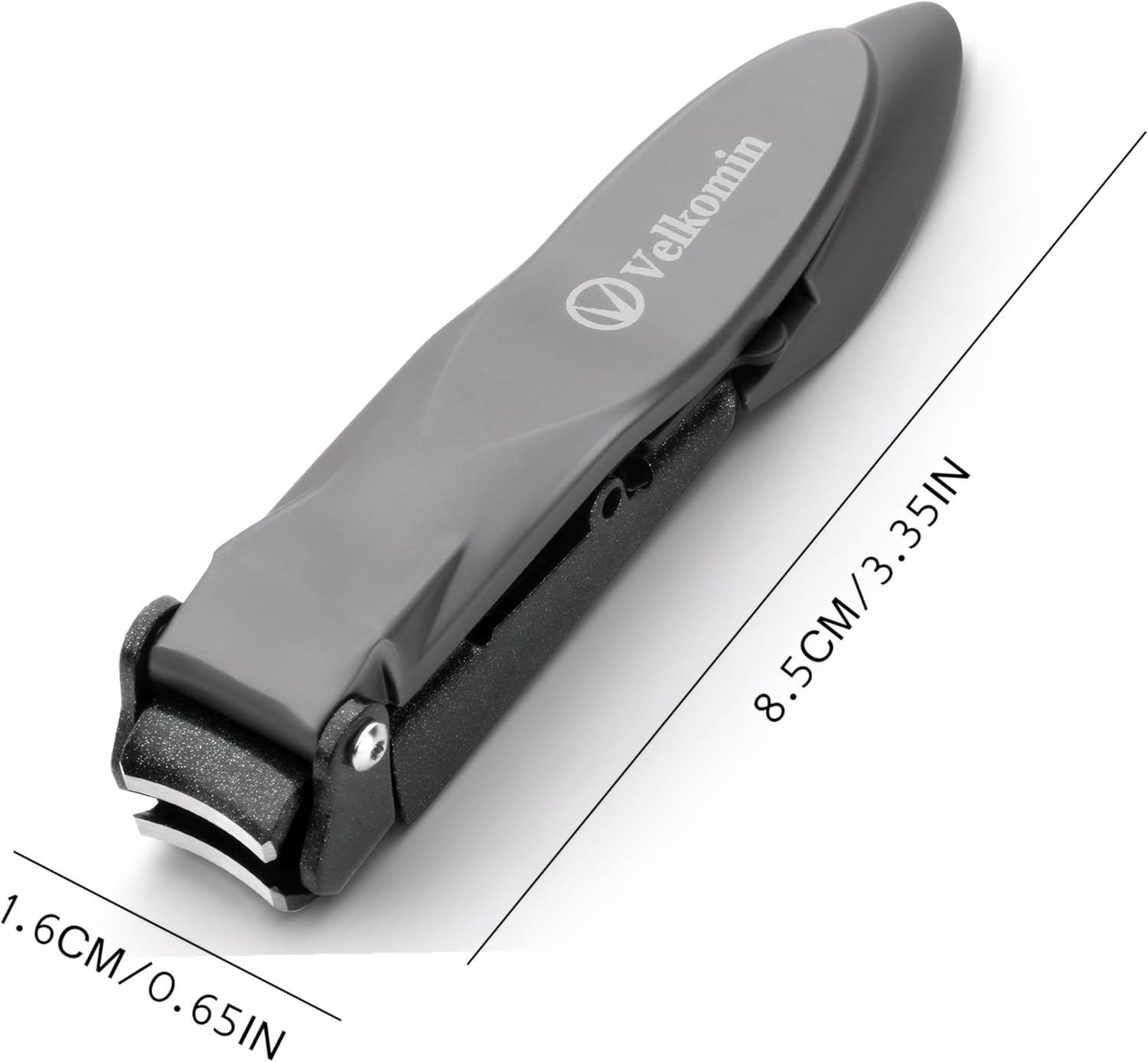 Nail Clippers for Men with Catcher, Ergonomic Design Self-Collecting Sharp Blade Durable Nail Clipper Cutters