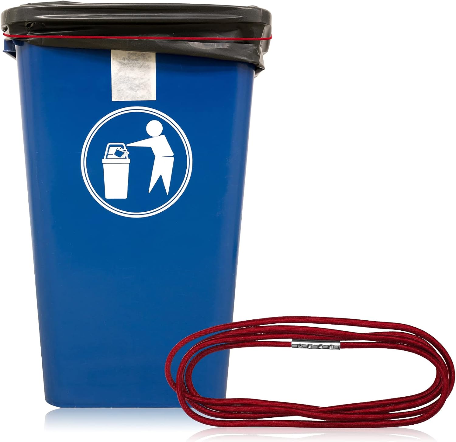 8 Pieces 3.28 Ft Trash can Bands Large Rubber Bands Garbage Can Bag Holder 13-30 Gallon Garbage Can, 8 Colors