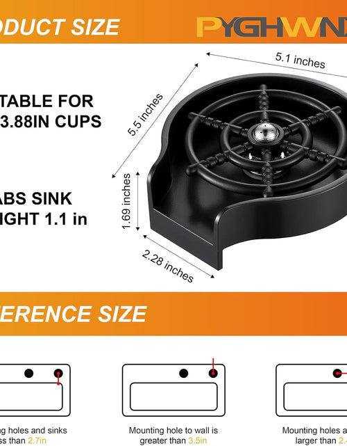 Load image into Gallery viewer, Glass Rinser,Kitchen Aink Faucet Bottle Washer, Cleaner Accessories
