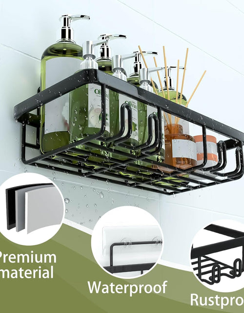 Load image into Gallery viewer, Shower Caddy, Shower Organizer [5-Pack], Adhesive Shower Shelves, No Drilling, Large Capacity Shower Rack
