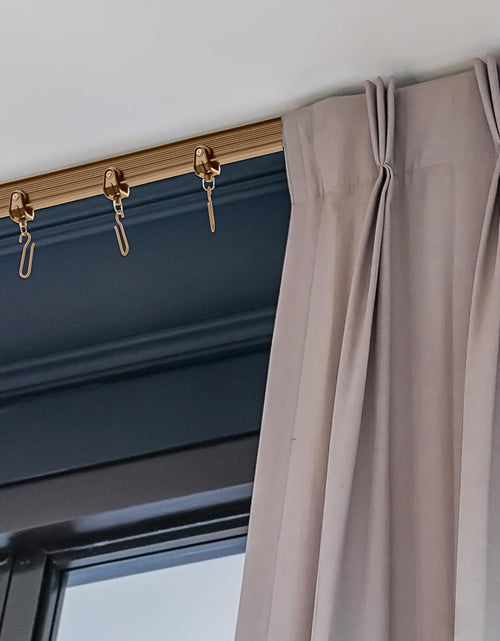 Load image into Gallery viewer, Flexible Ceiling Curtain Mount Soft Windows Curved Track for Curtain Rail with Track Curtain System (Brown,20 Meter/ 65.6 Feet)

