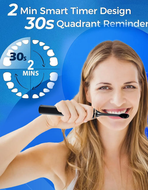 Load image into Gallery viewer, Electric Toothbrushes for Adults, 8 Brush Heads Electric Toothbrush with 37000 VPM Deep Clean 6 Modes 18 Gea
