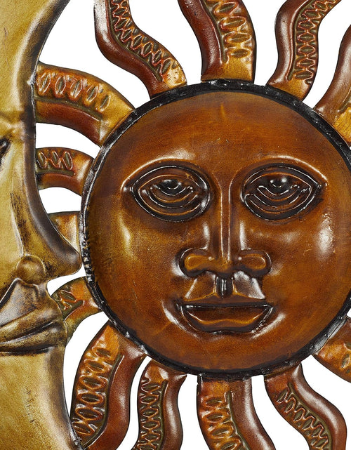 Load image into Gallery viewer, Metal Sun Moon Wall Decor Discounted Wall Art, 21&quot; x 1&quot; x 20&quot;
