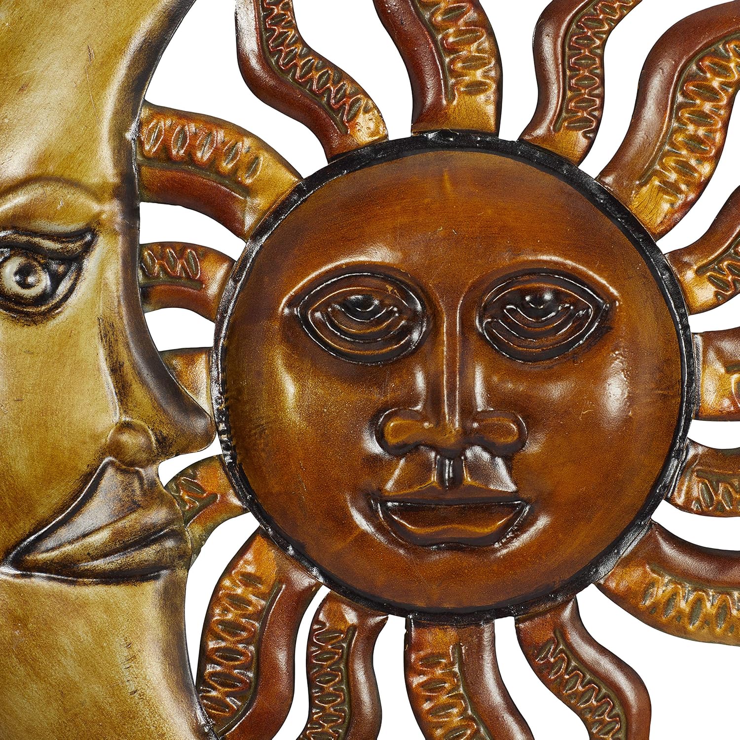 Metal Sun Moon Wall Decor Discounted Wall Art, 21" x 1" x 20"