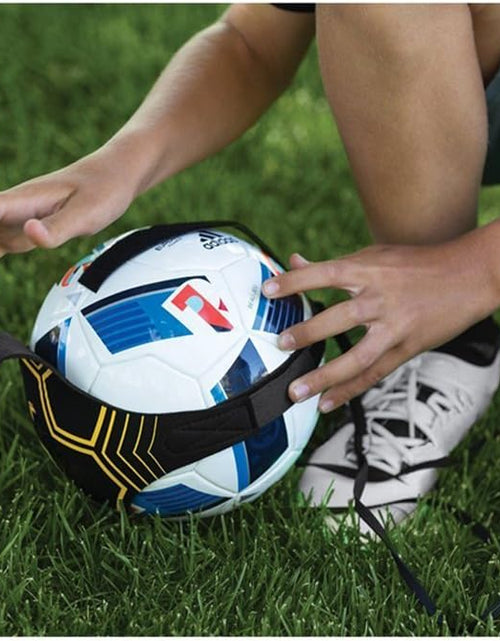 Load image into Gallery viewer, Football Kick Trainer Soccer Training Aids Hands Free Throw Sole Practice Equipment for Kids

