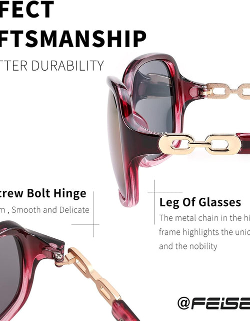 Load image into Gallery viewer, Vintage Square Polarized Sunglasses for Women UV400 Travel Driving Fashion Arcuate Sunglasses
