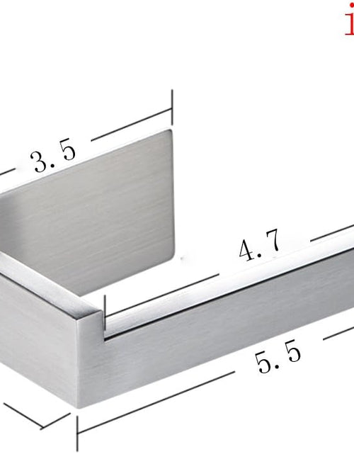 Load image into Gallery viewer, Self Adhesive Toilet Tissue Holder for Toilet Roll Bathroom Stick on Wall Stainless Steel Brushed
