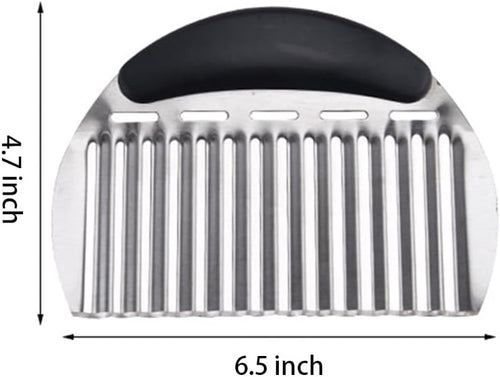 Load image into Gallery viewer, Crinkle Cutter for Veggies Potatoes, Stainless Steel Wave Knife, Kitchen Crinkle Cutter
