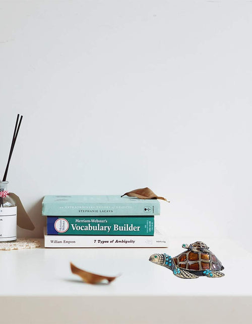 Load image into Gallery viewer, Mother and Baby Turtle Figurines Jewelry Trinket Boxes  Collectibles
