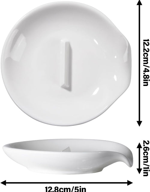 Load image into Gallery viewer, Egg Cracker &amp; Spoon Holder, Spoon Rest for Kitchen, Ceramic Spoon Holder for Stove Top, Cooking Spoon Holder,Heat Resistant Utensil
