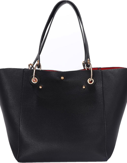 Load image into Gallery viewer, Large Work Tote Bag for Women Designer Purses and Handbags Big Bucket bags, Black

