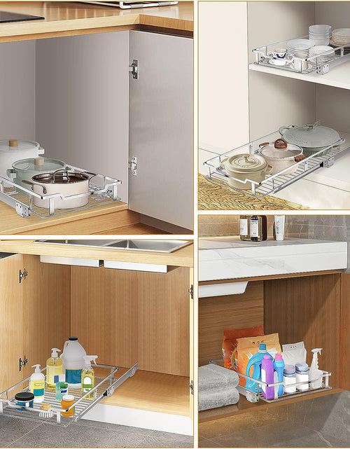 Load image into Gallery viewer, Pull Out Cabinet Organizer, Heavy Duty Slide Out Pantry Shelves Sliding Drawer Storage For Kitchen
