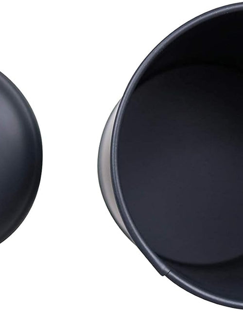 Load image into Gallery viewer, Set of 3 for Countertop Storage of Coffee, Food, Charcoal Grey Metal (8 Inches High with Lids, 4.5 Inches Diameter)
