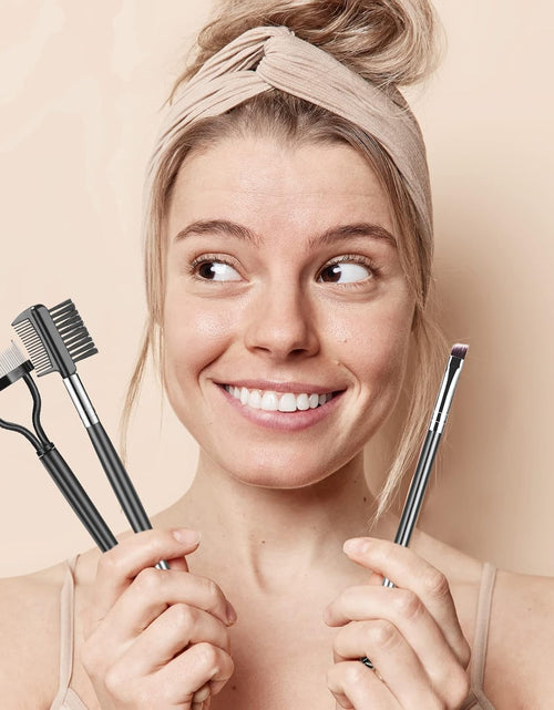 Load image into Gallery viewer, Eyebrow Brush Eyelash Separator Brow Comb &amp; Lash Spoolie Professional Eye Makeup Tools (3 Pieces Set)

