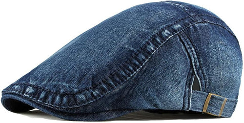 Load image into Gallery viewer, Men&#39;s Hats Denim Cotton Newsboy Cap Driving Hunting Cabbie Hats (2 Pack)
