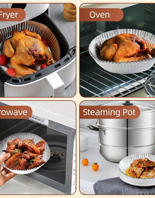 Load image into Gallery viewer, 60PCS Non-stick Air Fryer Disposable Paper Liner, Oil-proof Water-proof
