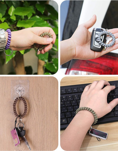 Load image into Gallery viewer, 6PCS Stretchable Wristband Wristlet Keychain Wrist Key Chain Wristlet
