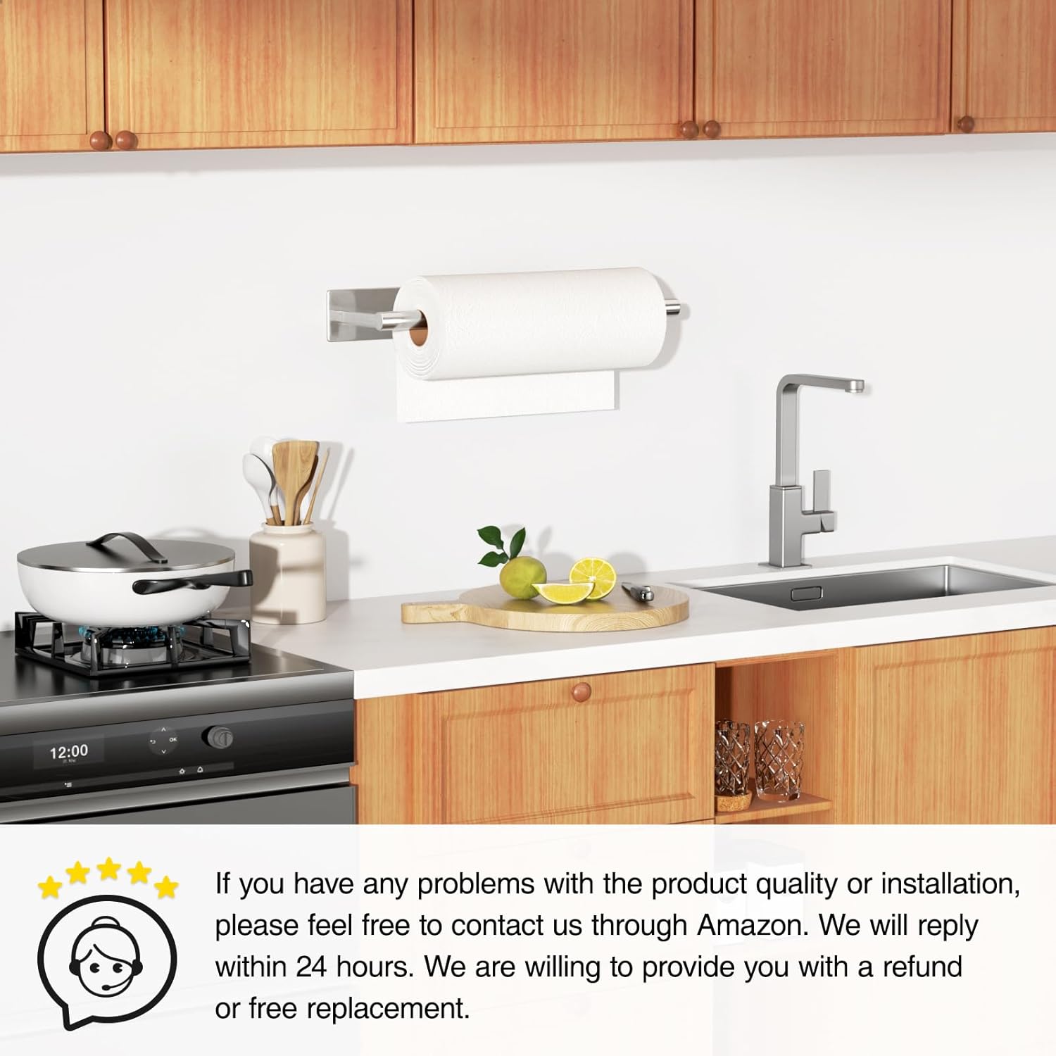 Paper Towel Holder Under Cabinet: Self-Adhesive or Drilling Paper Towel Dispenser