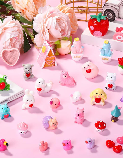 Load image into Gallery viewer, Valentines Mini Small Resin Animal Little Tiny Ducks Garden Landscape Decoration
