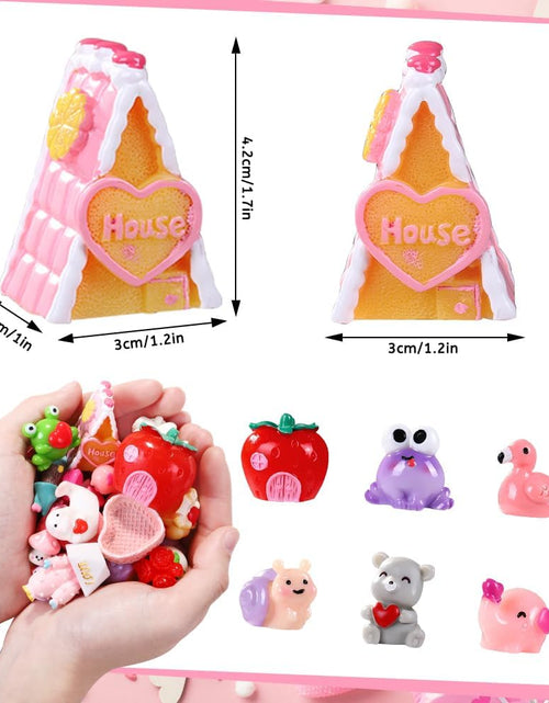 Load image into Gallery viewer, Valentines Mini Small Resin Animal Little Tiny Ducks Garden Landscape Decoration

