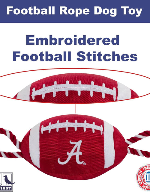 Load image into Gallery viewer, NCAA Alabama Crimson Tide Football Dog Toy, Tough Quality Nylon Materials
