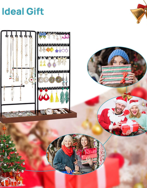 Load image into Gallery viewer, Jewelry Holder Organizer Stand Tree for Earring Necklace Ring Bracelets Display and Storage

