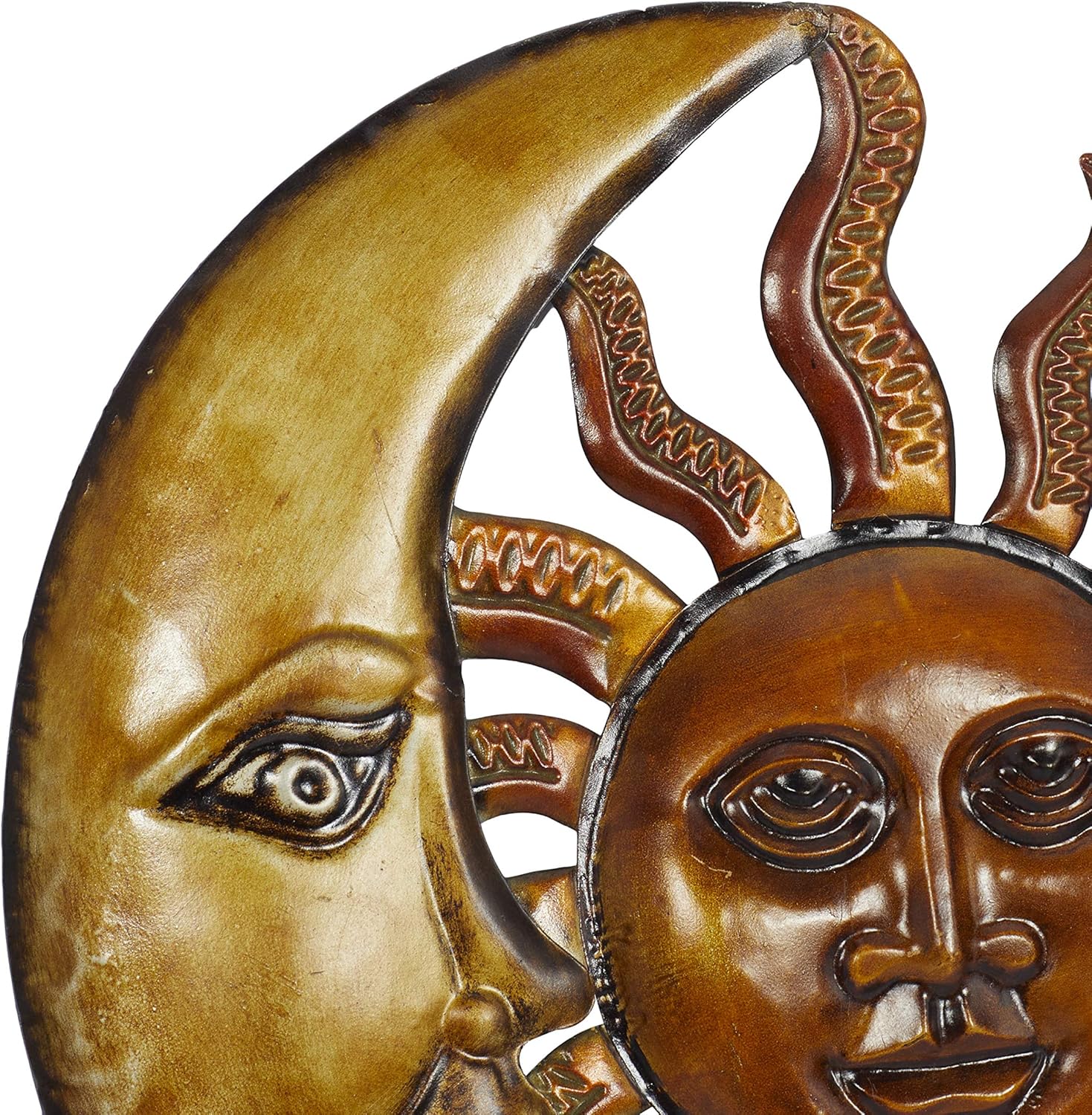 Metal Sun Moon Wall Decor Discounted Wall Art, 21" x 1" x 20"
