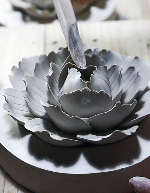 Load image into Gallery viewer, Ceramic Wall Flowers 3D Handmade Art Decor Wall Hanging Decorative White Peony
