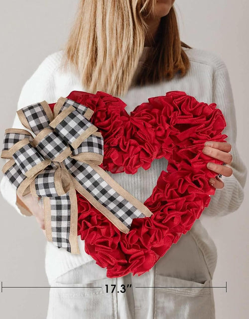 Load image into Gallery viewer, Valentines Day Decor - Wreaths for Front Door Outside 17&quot;
