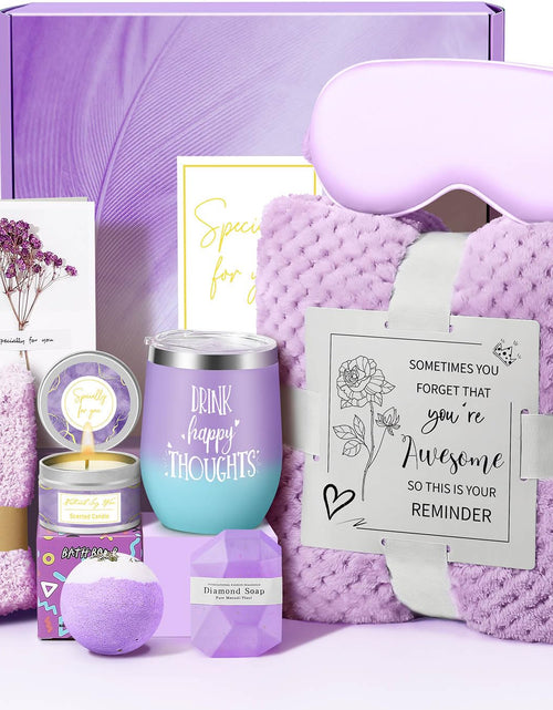 Load image into Gallery viewer, Mother’s Day Spa Gift Basket for Women – Relaxing Self Care Gift Set (FREE LAVENDER CANDLE)
