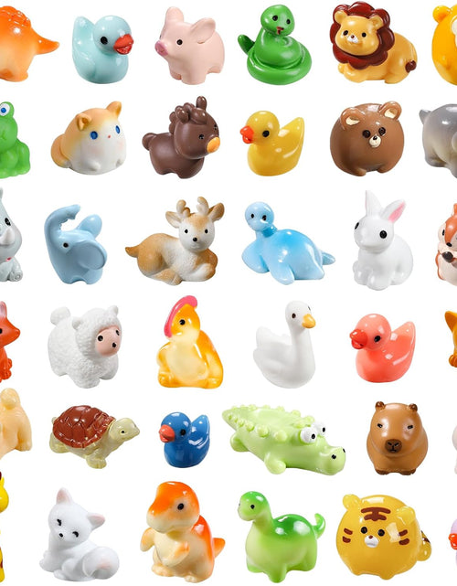 Load image into Gallery viewer, 40pcs Mini Resin Animal 40 Styles Tiny Resin Animals Miniature Garden Landscape Accessories
