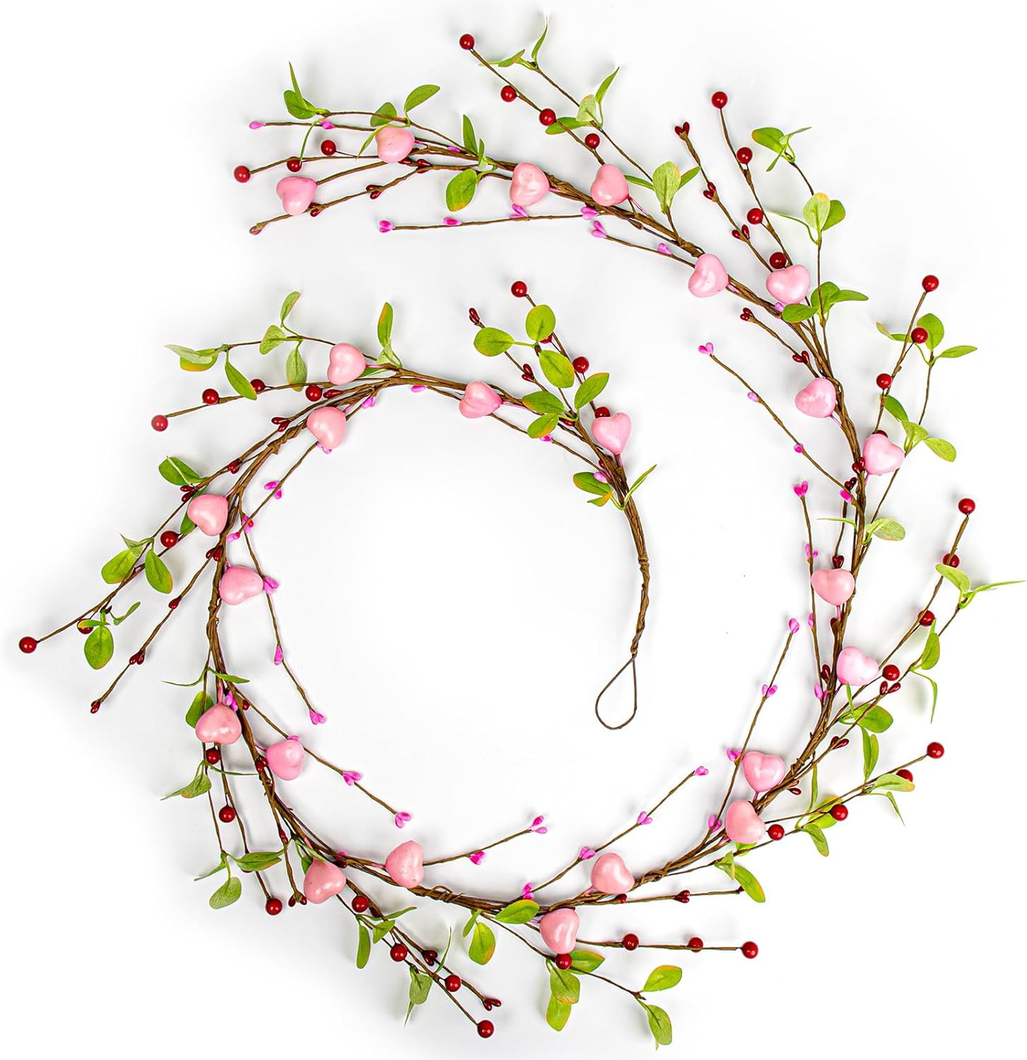 5.5 Feet Valentines Day Garland Pink Hearts