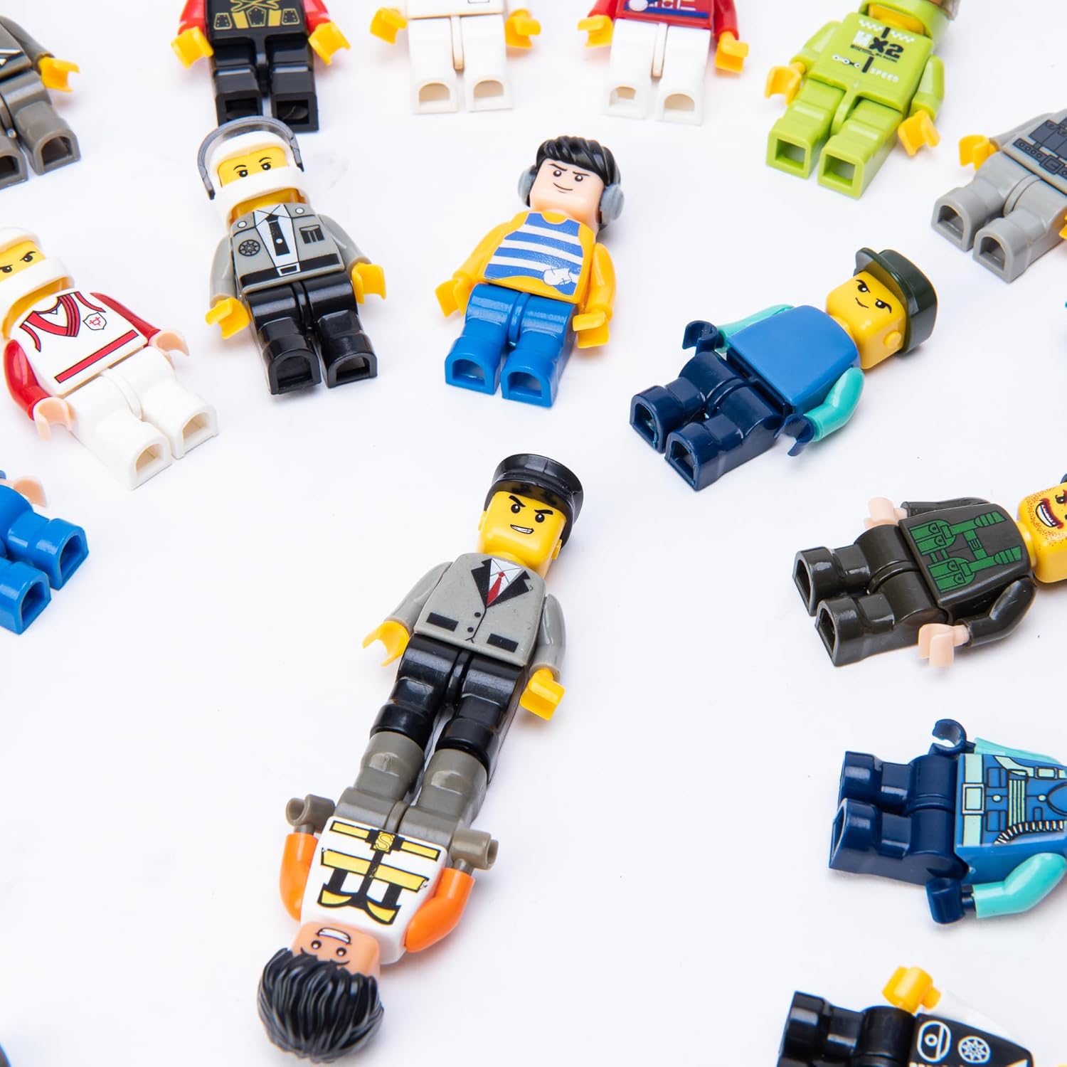 50 Pieces Minifigures, Minifigs, Action Figure, Mini Figure Toy