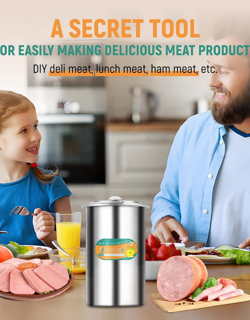 Load image into Gallery viewer, Stainless Steel Meat Press Deli Meat Maker Ham Maker Press Tool DIY
