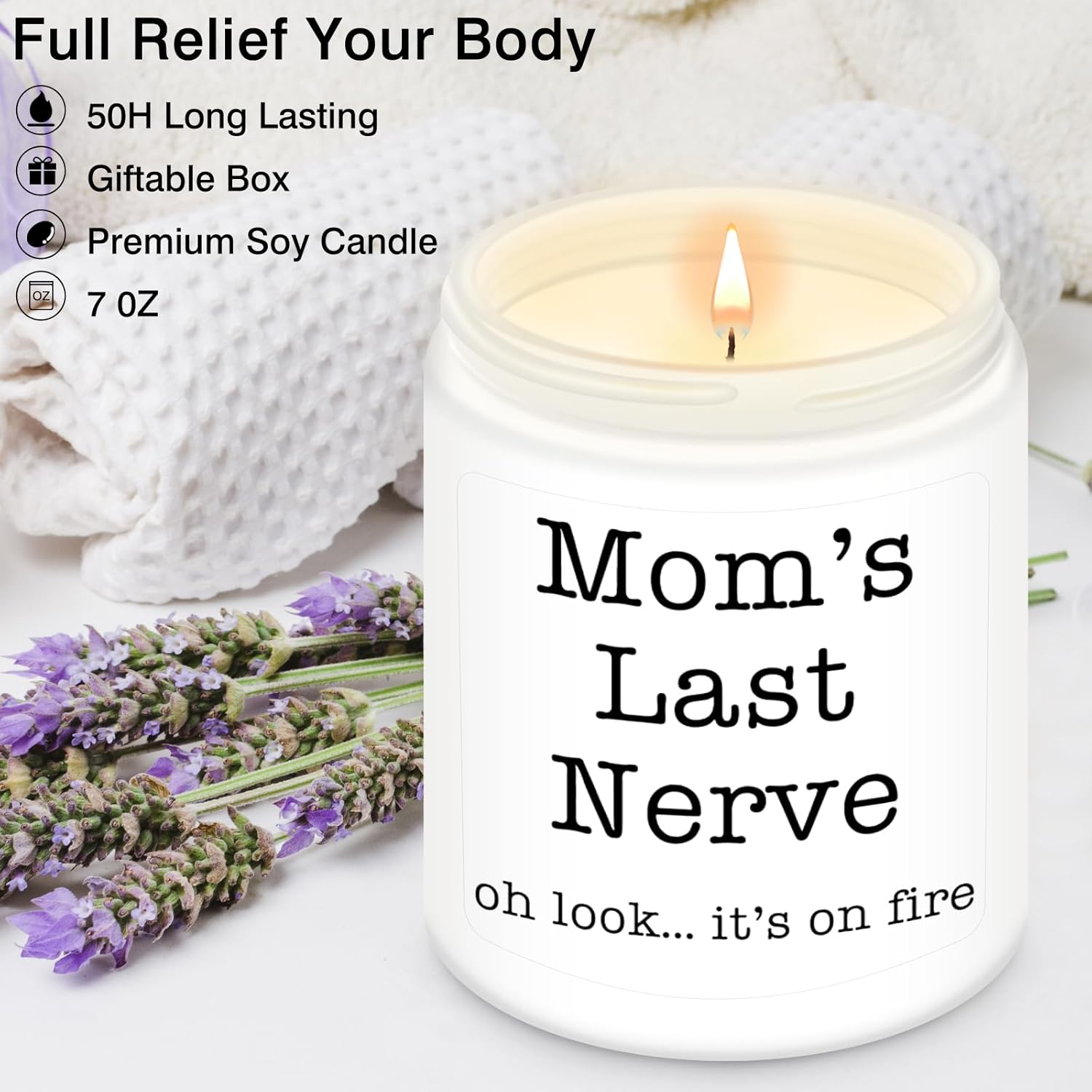 Mother’s Day Spa Gift Basket for Women – Relaxing Self Care Gift Set (FREE LAVENDER CANDLE)
