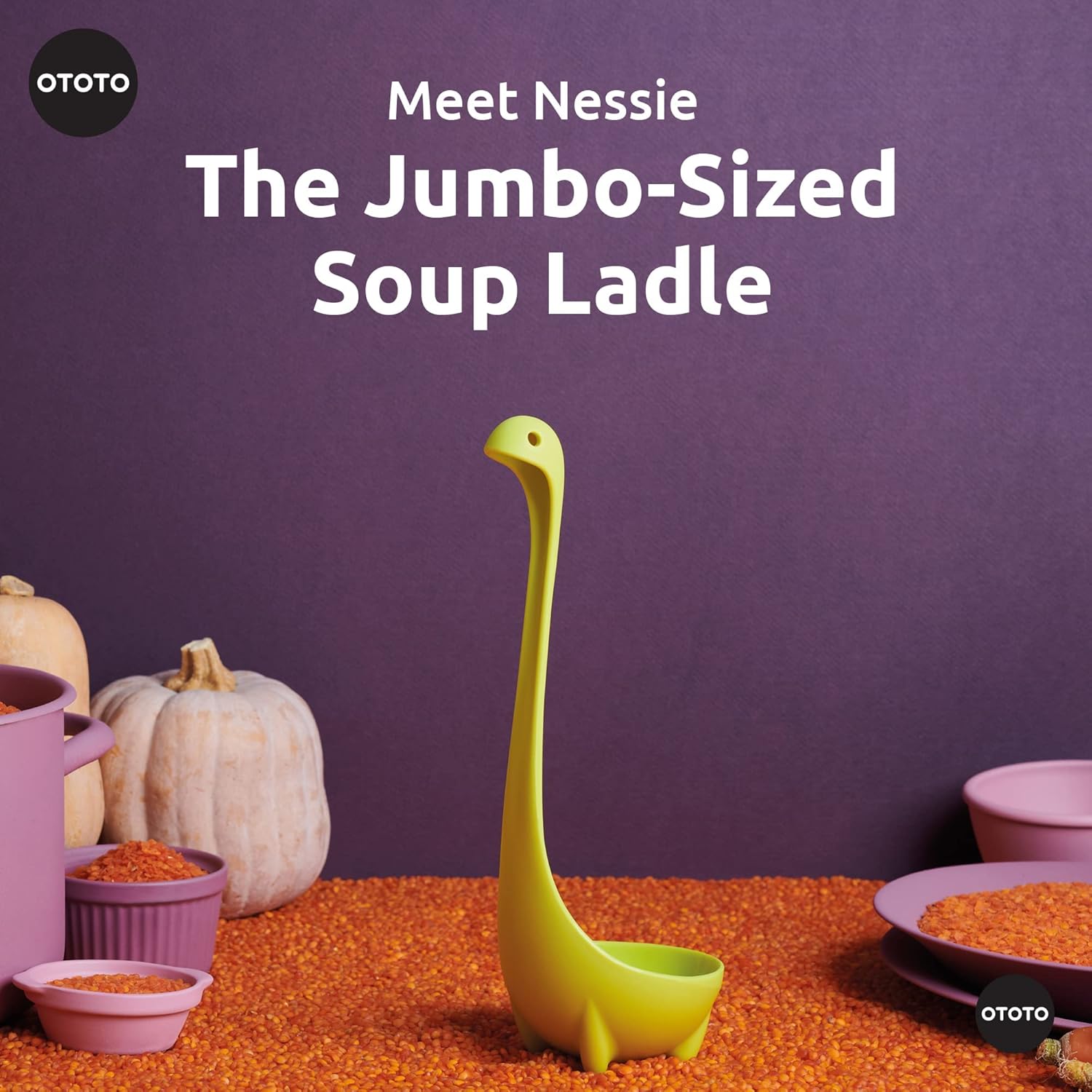 Soup Ladle - Funny Kitchen Gadgets, Loch Ness design, Cooking Gifts
