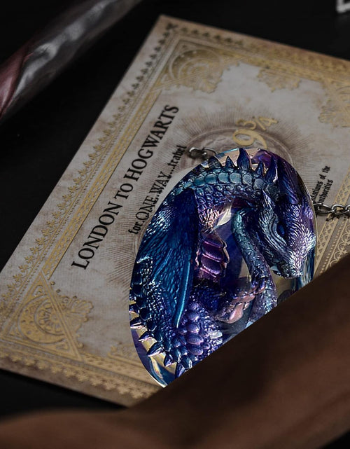 Load image into Gallery viewer, Lava Dragon Egg with Luminous Base, Handmade Sculpture Resin Ornaments, Gift
