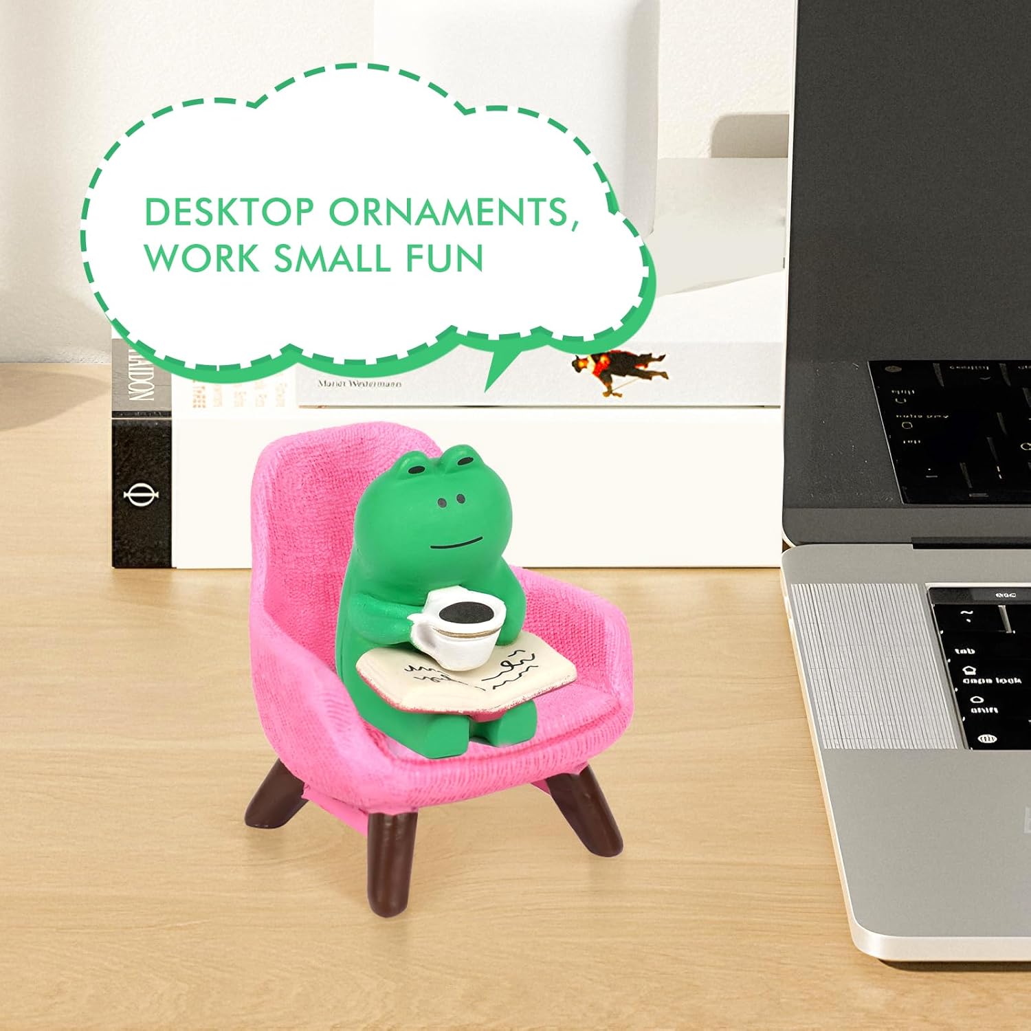 Funny Frog Statue Home Office Frog Figurine Ornaments Decoration Gift