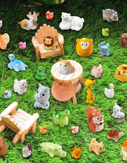 Load image into Gallery viewer, 40pcs Mini Resin Animal 40 Styles Tiny Resin Animals Miniature Garden Landscape Accessories
