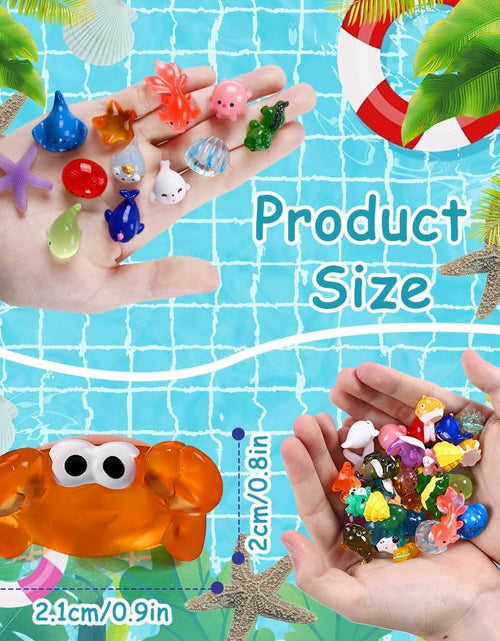 Load image into Gallery viewer, 36pcs Mini Ocean Resin Animals Tiny Sea Animals Figurines  Aquarium Ornaments Decorations
