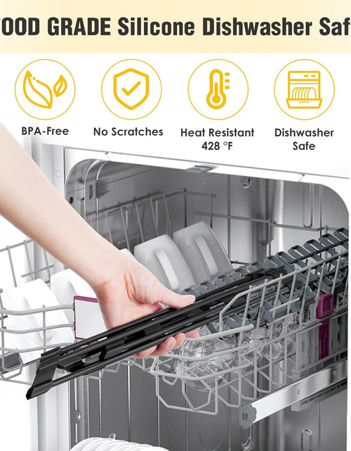 Load image into Gallery viewer, Triangle Roll-Up Dish Drying Rack with Silicone Coating Stainless Steel Frame
