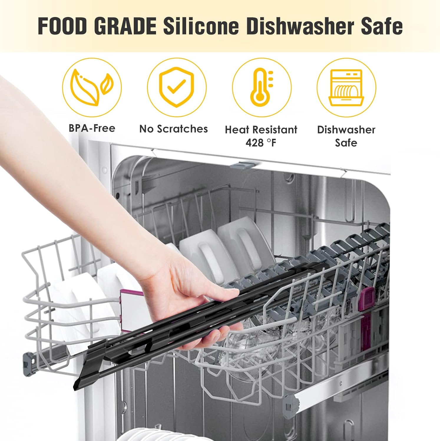 Triangle Roll-Up Dish Drying Rack with Silicone Coating Stainless Steel Frame