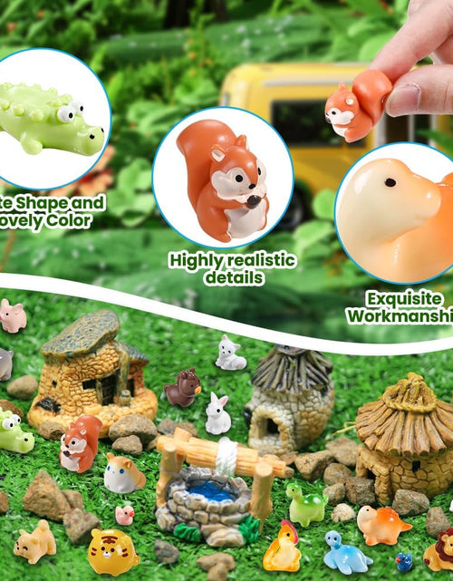 Load image into Gallery viewer, 40pcs Mini Resin Animal 40 Styles Tiny Resin Animals Miniature Garden Landscape Accessories
