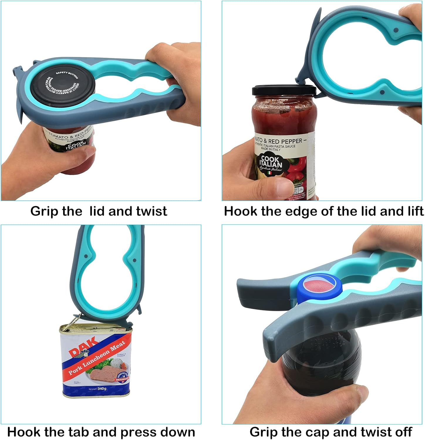 Jar Opener Bottle Opener and Can Opener