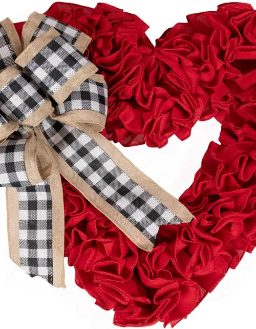 Load image into Gallery viewer, Valentines Day Decor - Wreaths for Front Door Outside 17&quot;
