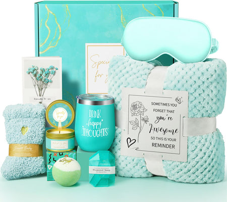 Mother’s Day Spa Gift Basket for Women – Relaxing Self Care Gift Set (FREE LAVENDER CANDLE)