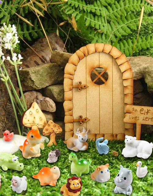 Load image into Gallery viewer, 40pcs Mini Resin Animal 40 Styles Tiny Resin Animals Miniature Garden Landscape Accessories
