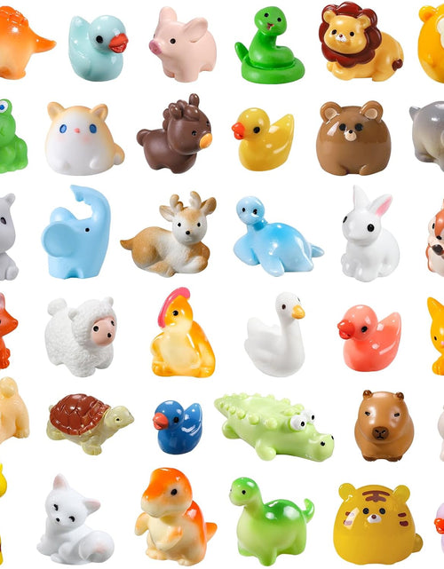Load image into Gallery viewer, 40pcs Mini Resin Animal 40 Styles Tiny Resin Animals Miniature Garden Landscape Accessories
